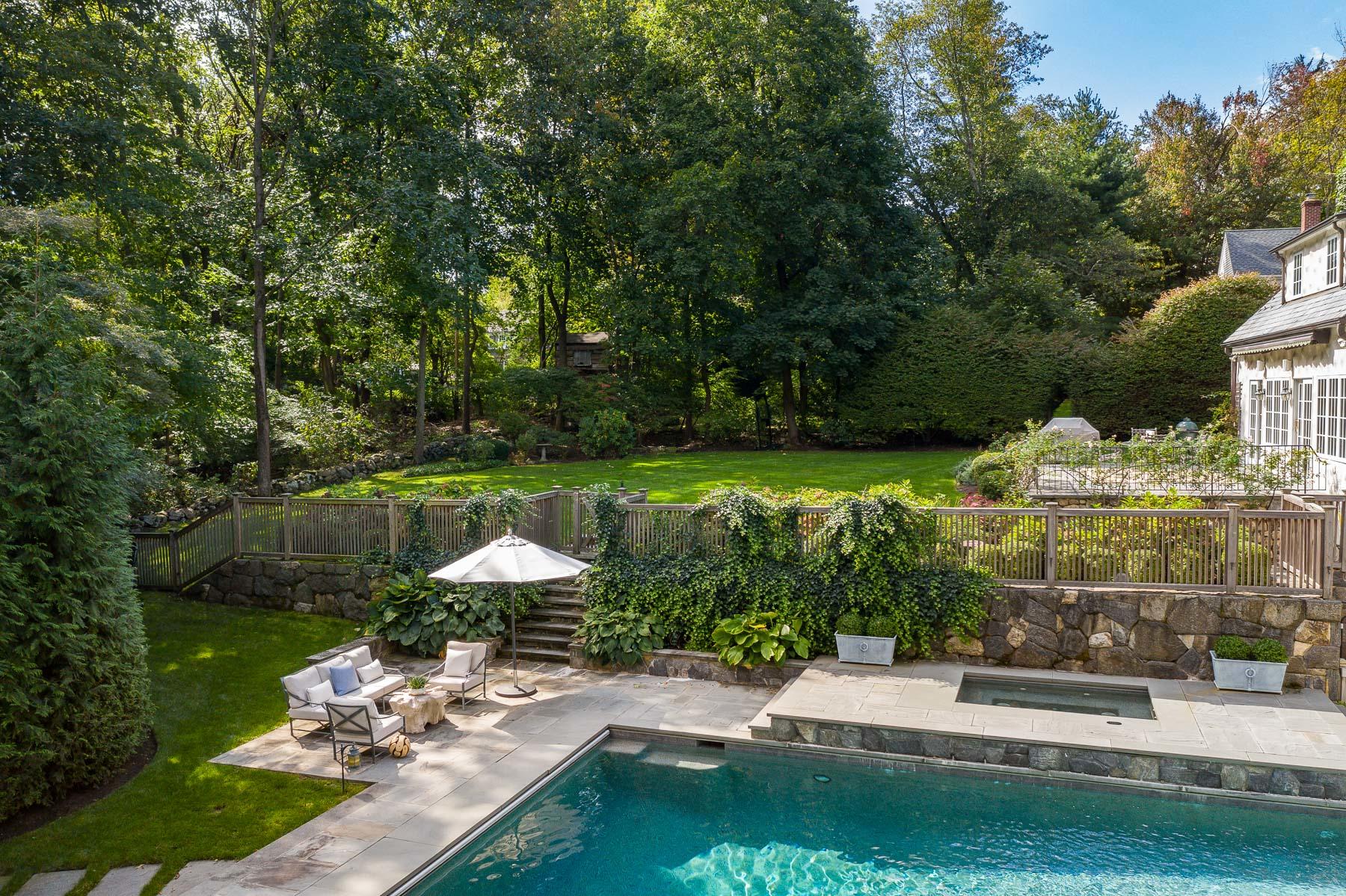 10 Meadowbrook Road Darien, CT 06820 - Photo 34 of 42 a view of a lake with a garden