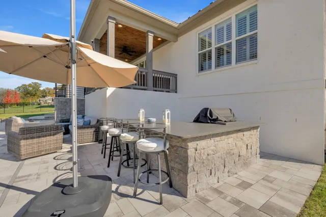 a park view with a slide