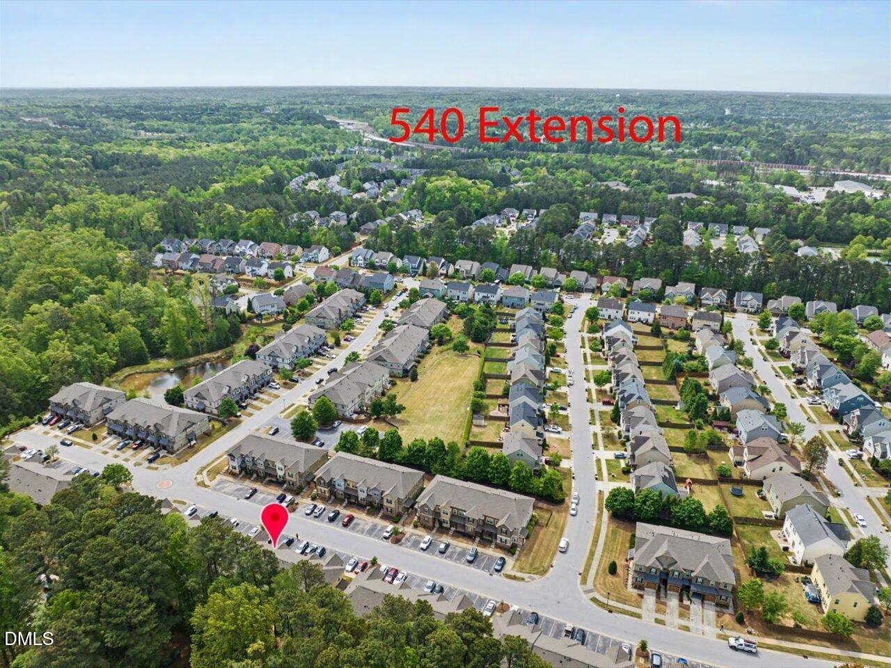 718 Wickham Ridge Road Apex, NC 27539 - Photo 48 of 54 58-Aerial View