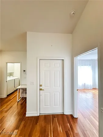 wooden floor and closet in a room