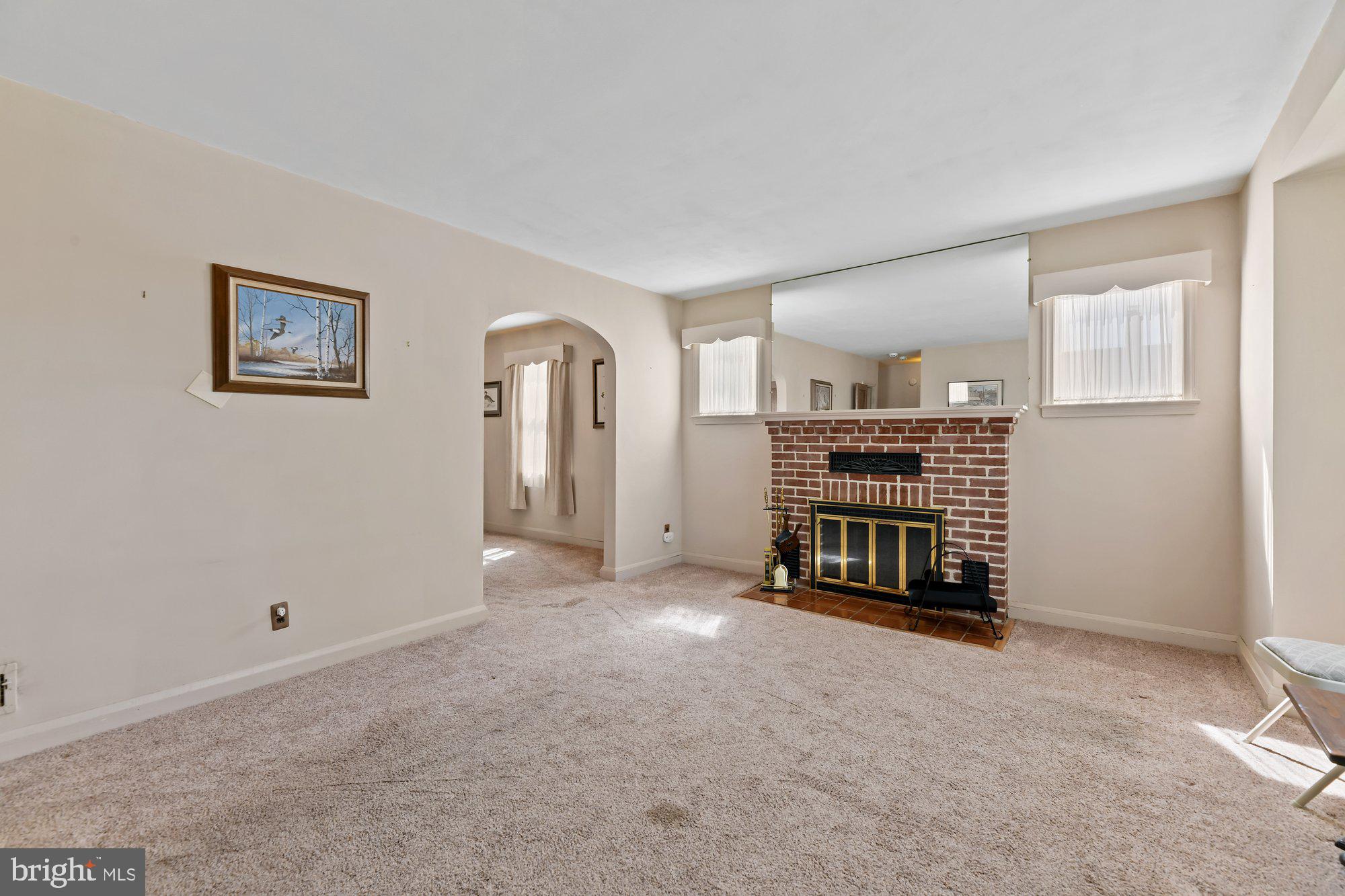 2812 5th Avenue Baltimore, MD 21234 - Photo 11 of 39 Stunning Brick fireplace!