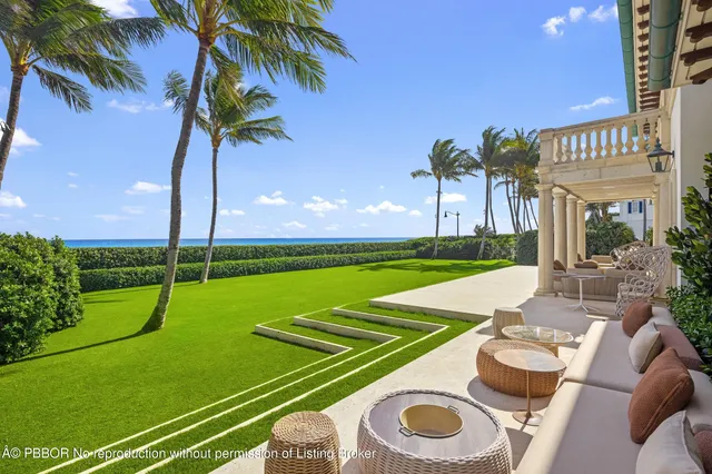 a view of an outdoor space and swimming pool