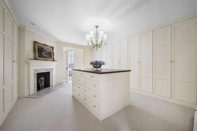 a row of trees and outdoor space