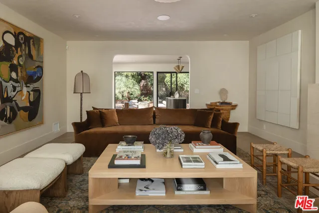 a view of backyard with green space