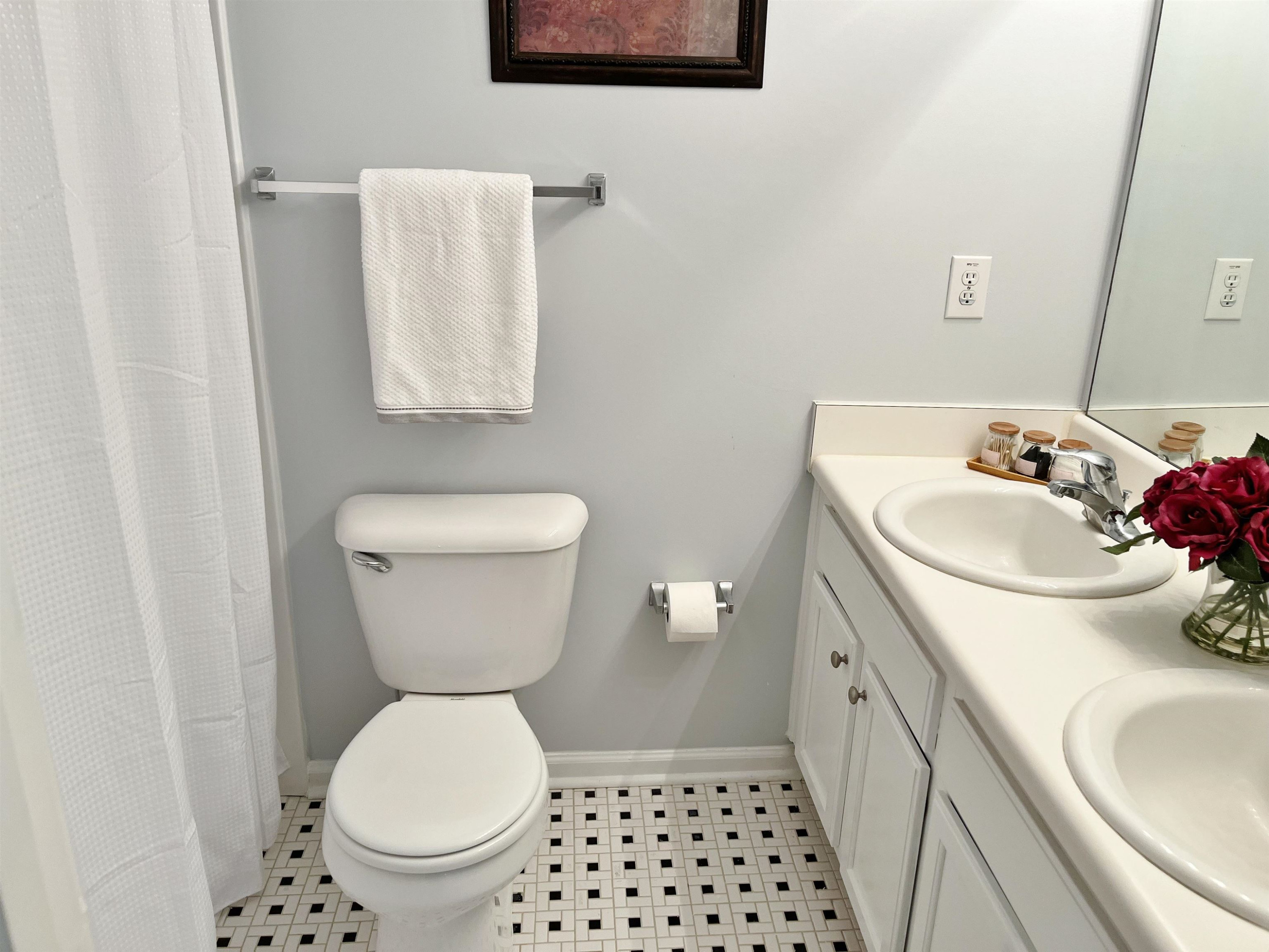 11259 Lofty Heights Place Raleigh, NC 27614 - Photo 11 of 18 a bathroom with a sink toilet and a mirror