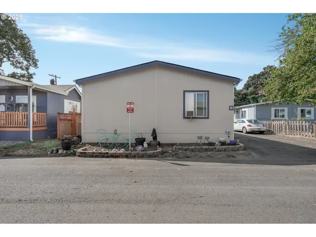 a backyard of a house