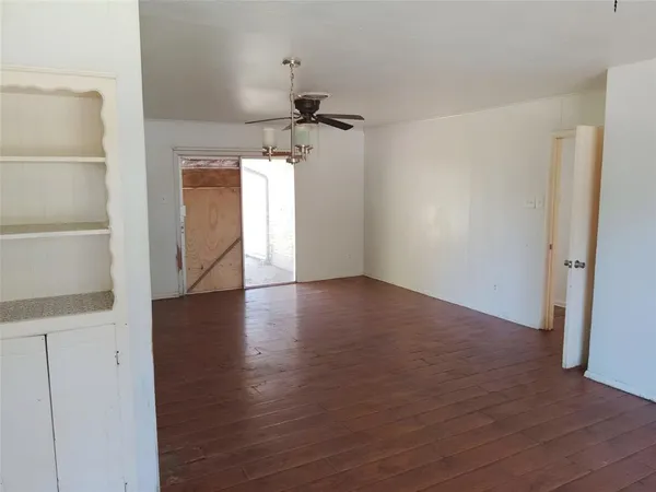 wooden floor in an empty room