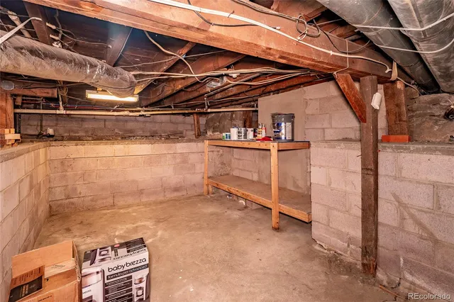 a view of storage and utility room