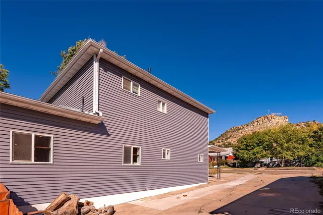 a view of a house with a patio