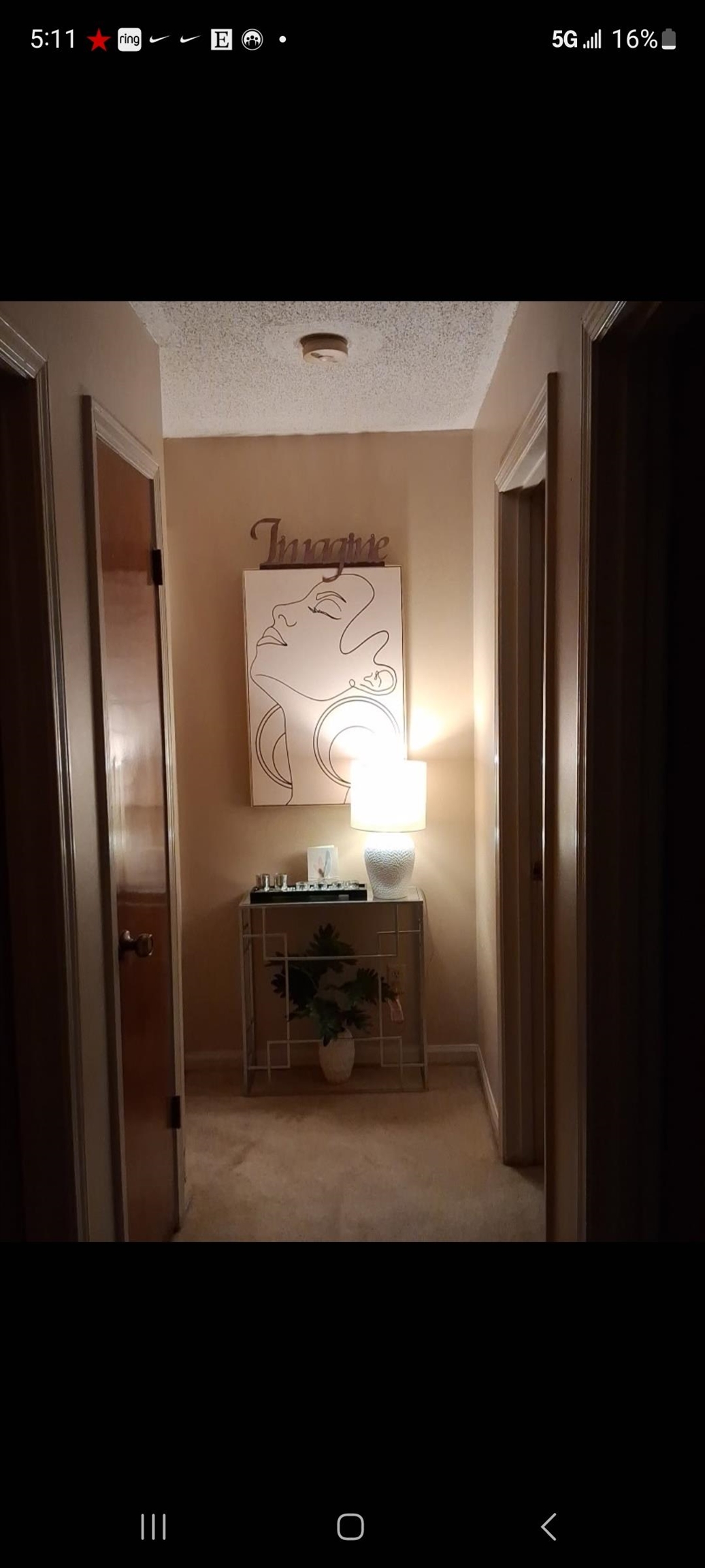 3220 Canyon Road Memphis, TN 38134 - Photo 2 of 16 Hallway featuring light colored carpet and a textured ceiling