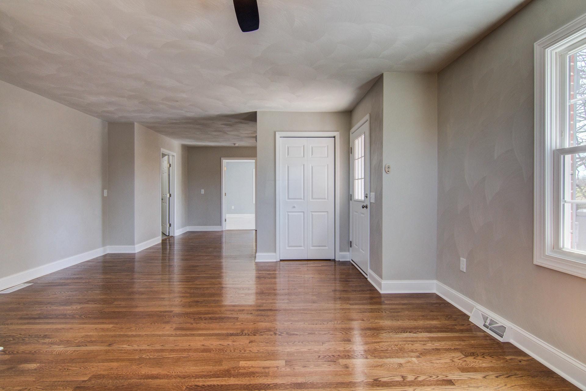 452 Lucy Wade Road Rocky Mount, VA 24151 - Photo 30 of 74 a view of an empty room with wooden floor and a window