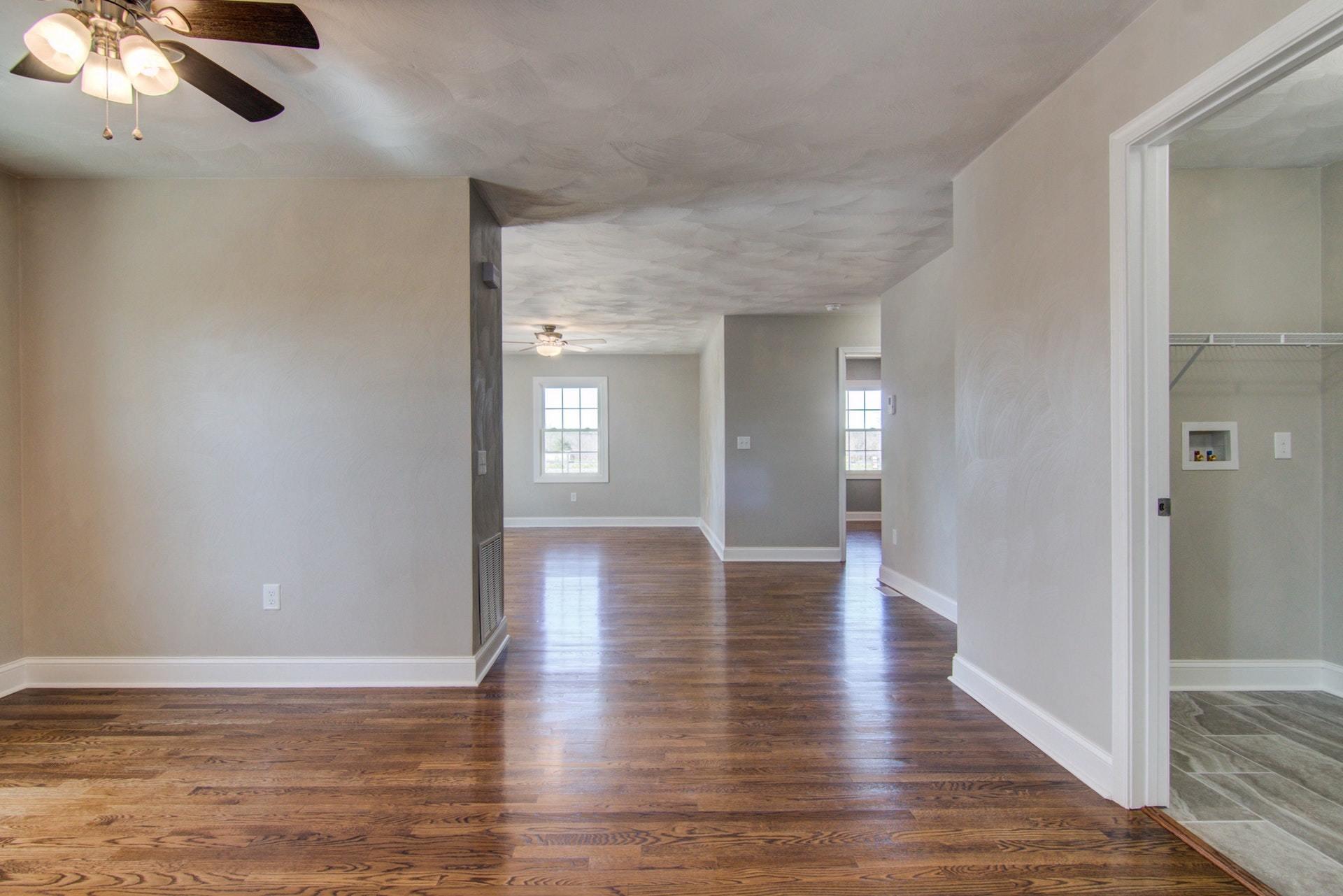 452 Lucy Wade Road Rocky Mount, VA 24151 - Photo 31 of 74 a view of an empty room with window and wooden floor