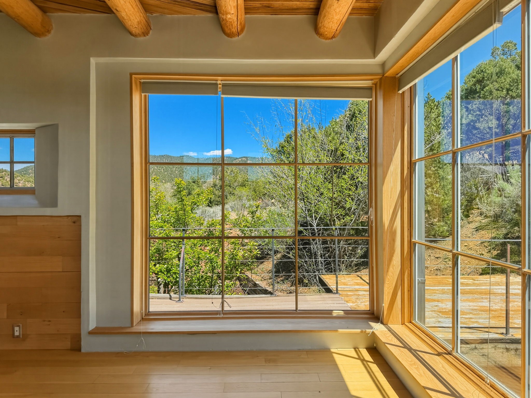 1692 Upper Canyon Road Santa Fe, NM 87501 - Photo 37 of 52 Sangre de Cristo vistas from the Private Retreat's expansive corner windows.