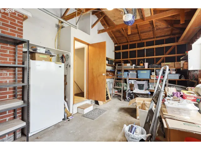 a view of storage and utility room