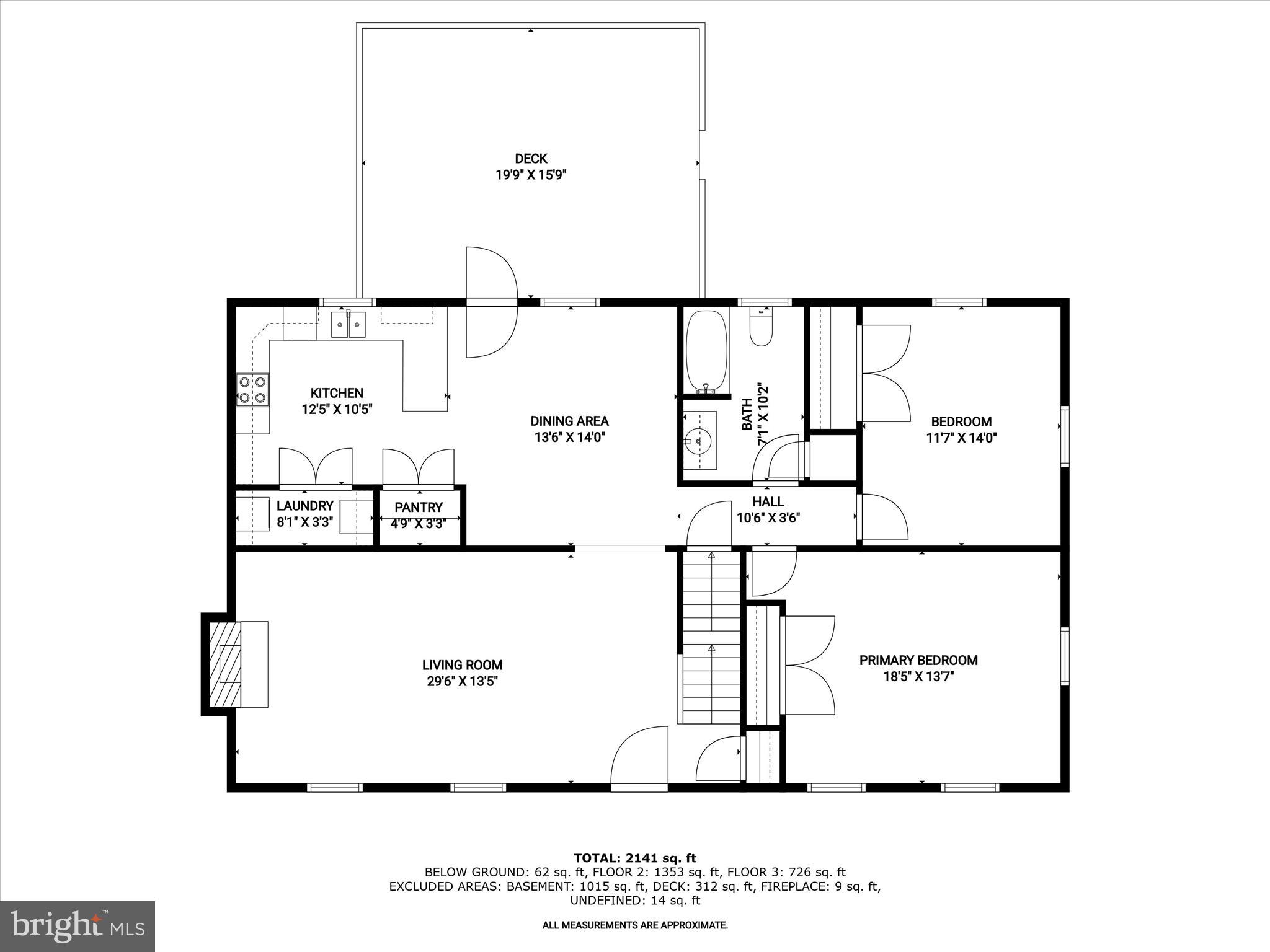 5220 Dewitt Road Halethorpe, MD 21227 - Photo 30 of 35 2nd_floor_5220_dewitt_road_halethorpe_with_dim