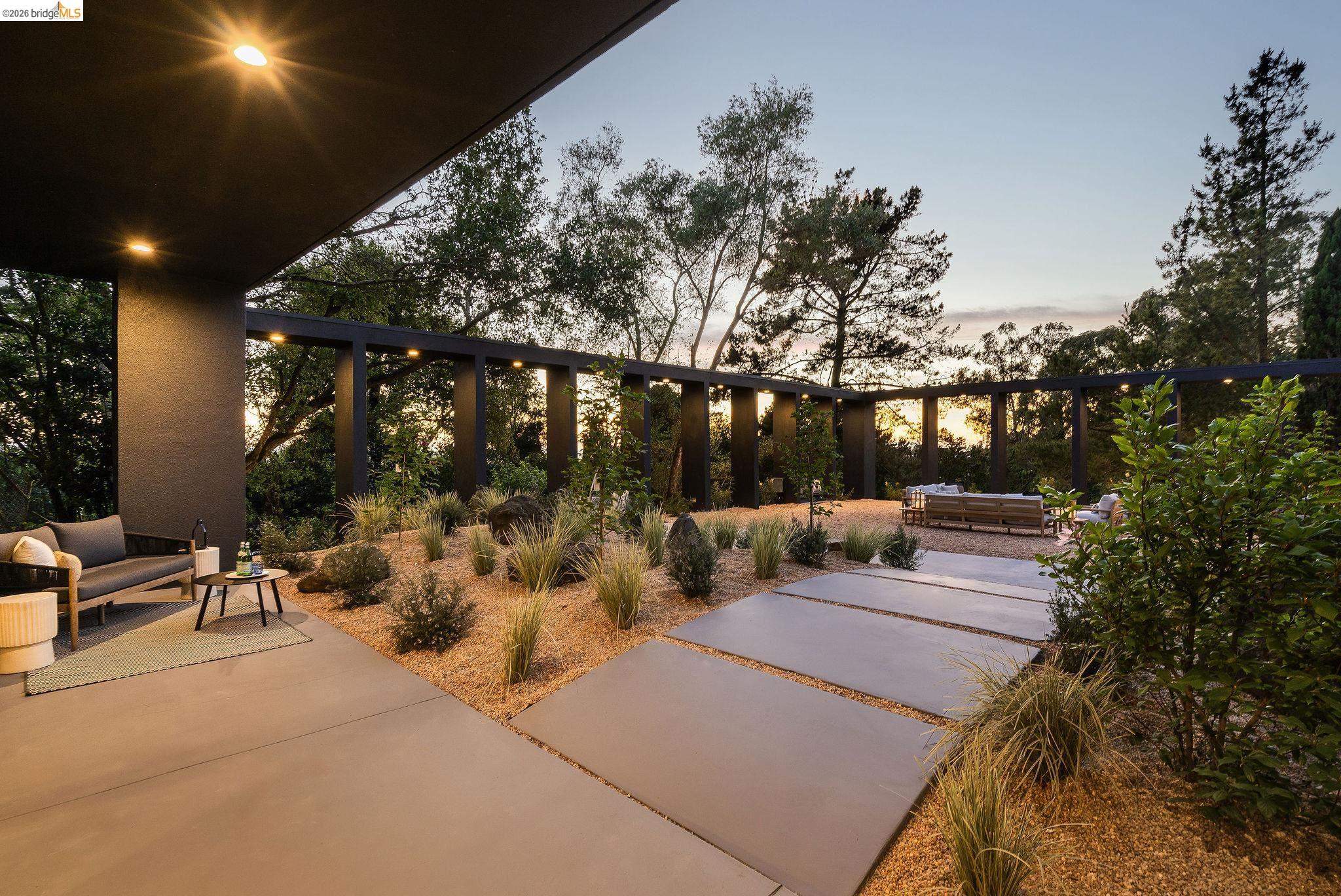 5645 Bacon Road Oakland, CA 94619 - Photo 4 of 94 Expansive outdoor patio area featuring a covered section with recessed lighting