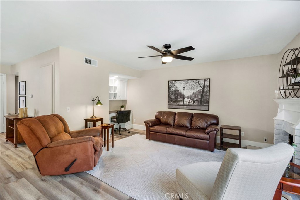 109 Cinnamon Ridge Road Brea, CA 92821 - Photo 28 of 67 View of family room including custom computer nook area.