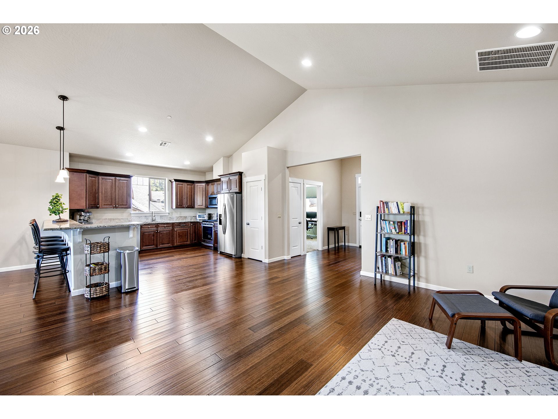 6451 Dogwood Street Springfield, OR 97478 - Photo 15 of 38 a living room with furniture and a wooden floor