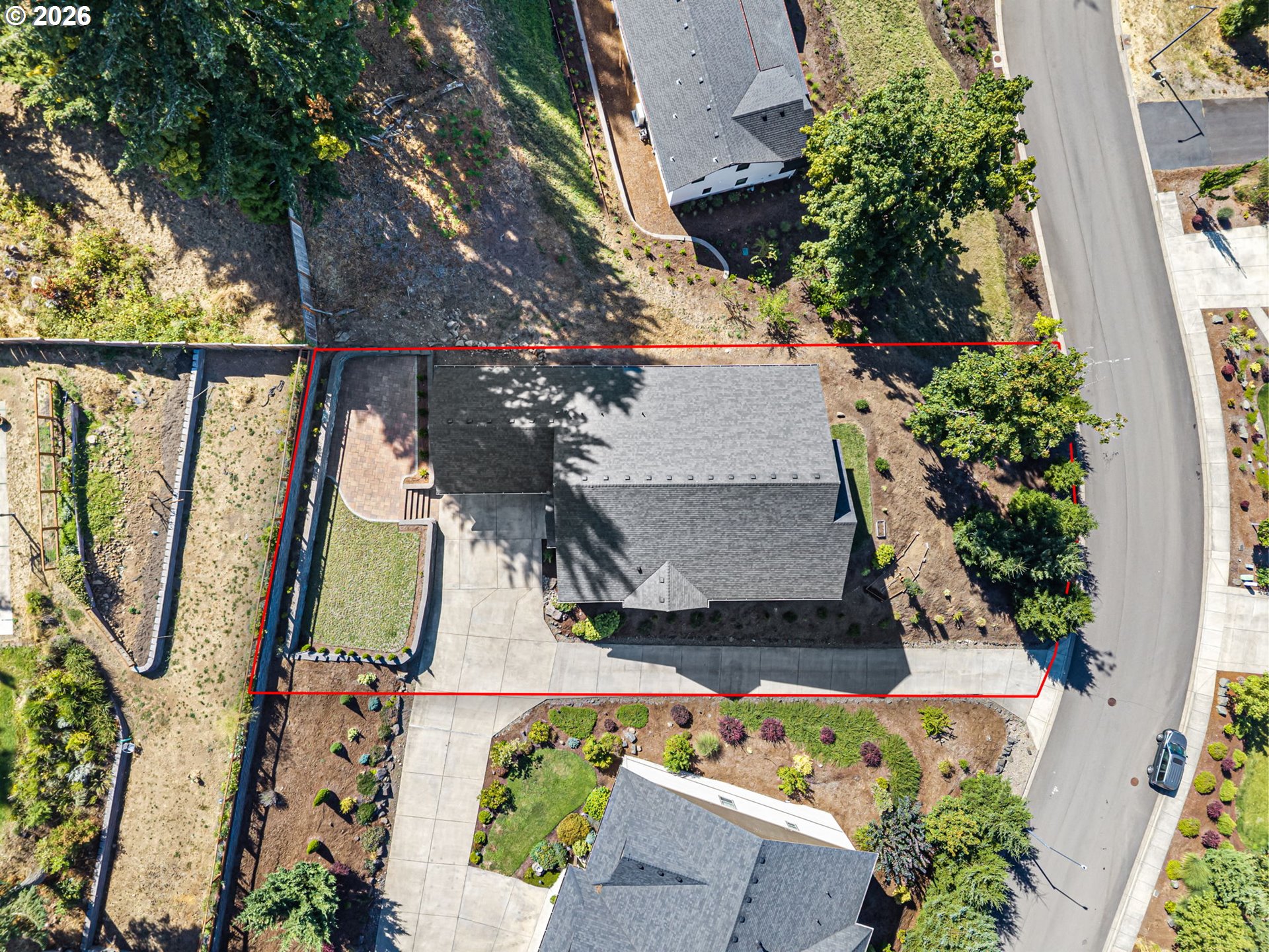 6451 Dogwood Street Springfield, OR 97478 - Photo 38 of 38 an aerial view of a house with garden