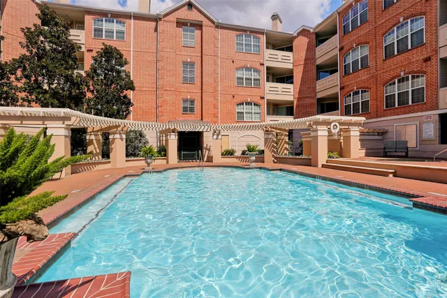 front view of a building with a yard