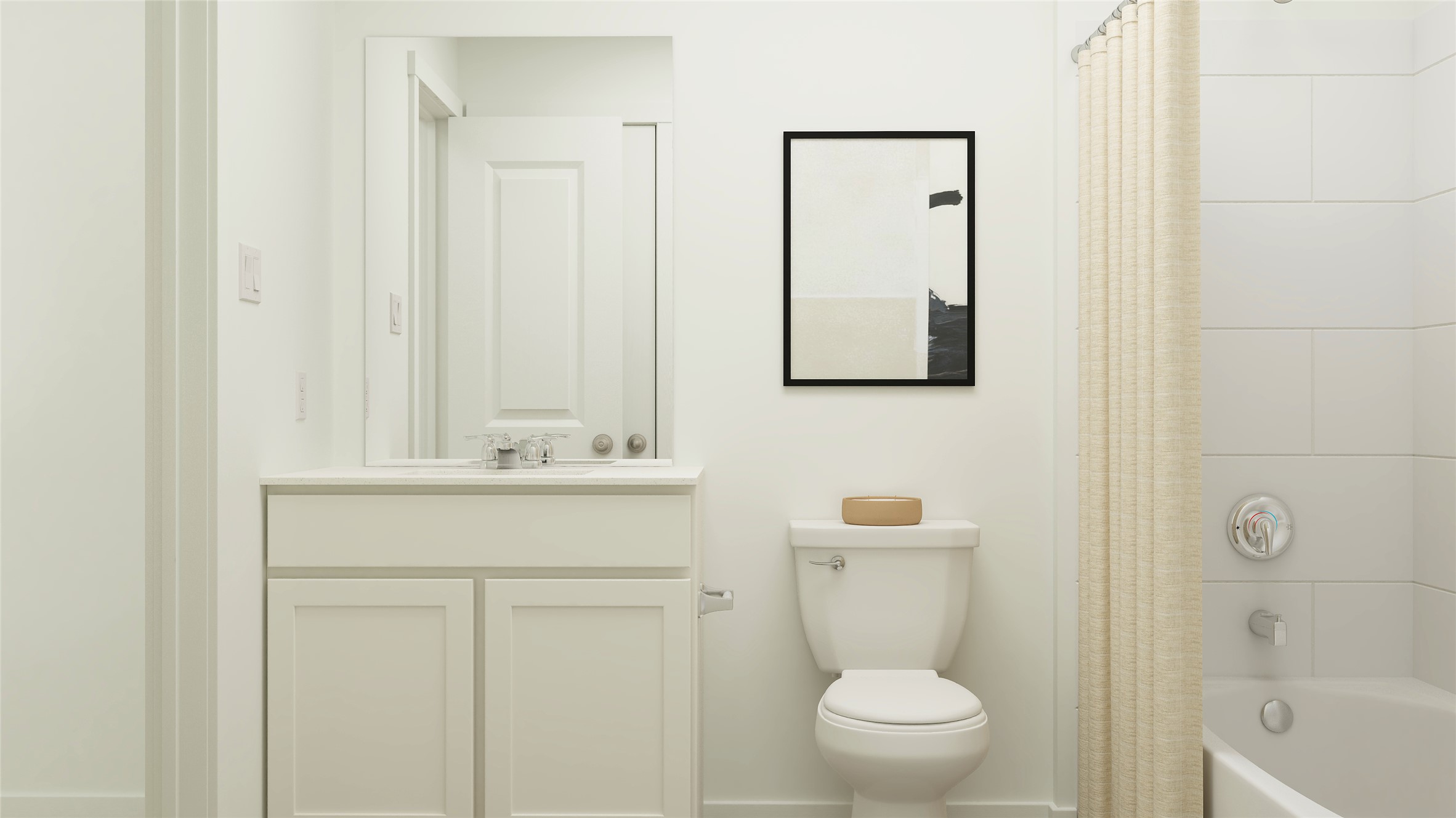 17916 Prairie Falcon Way Pflugerville, TX 78660 - Photo 15 of 28 a bathroom with a toilet a sink and mirror