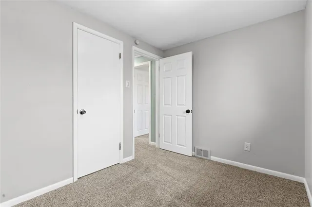 a view of an empty room