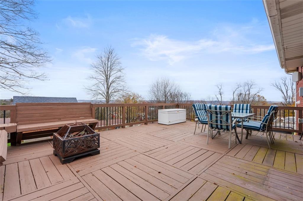 111 Crest Drive Monaca, PA 15061 - Photo 33 of 37 a roof deck view with table and chairs