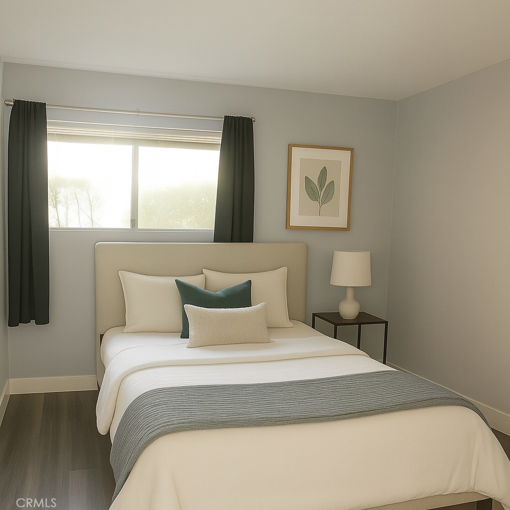 6675 Mission Gorge Road, Unit A114 San Diego, CA 92120 - Photo 9 of 26 a bedroom with a bed and a window