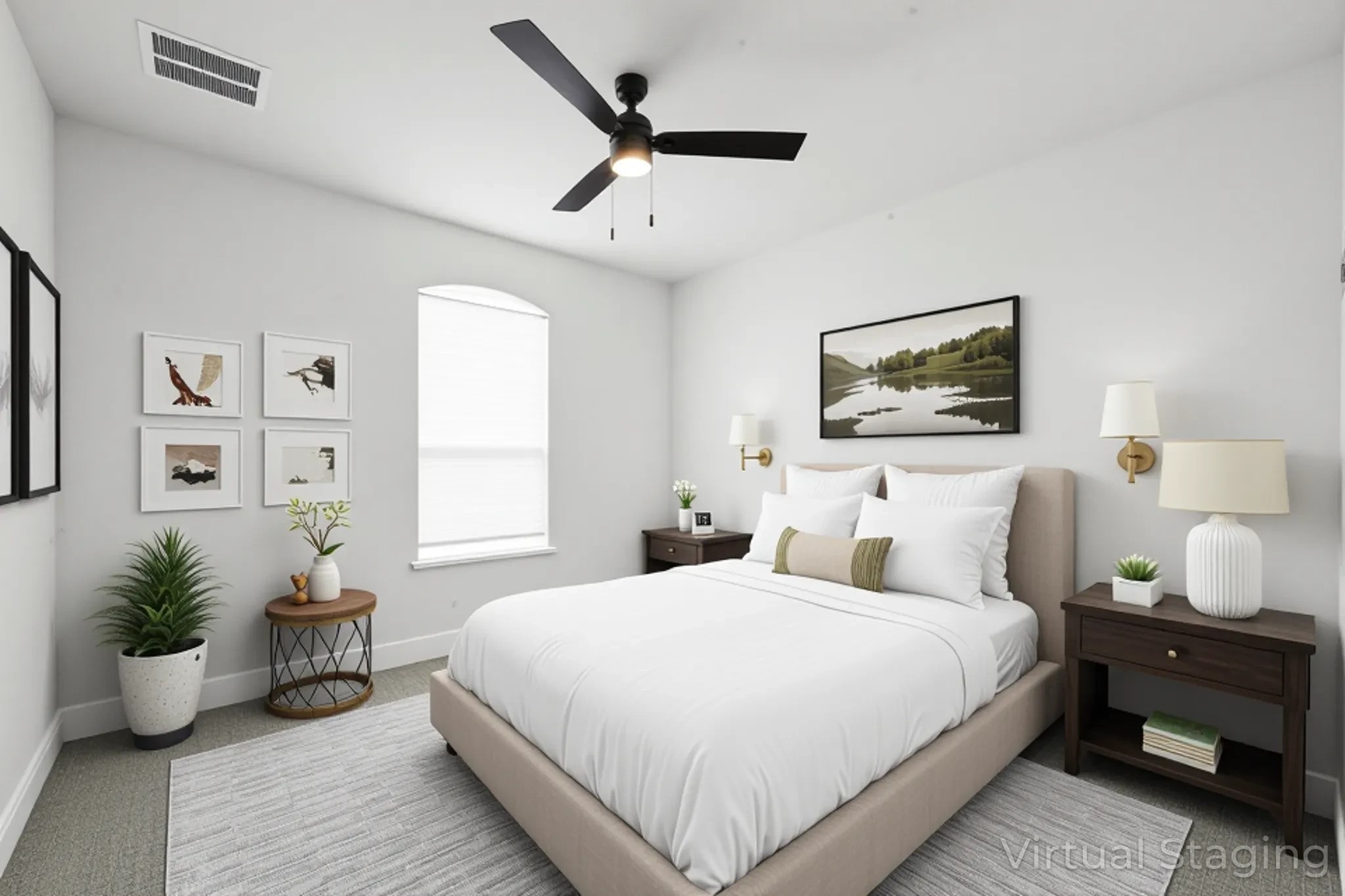 12308 Simmental Drive, Unit 94 Austin, TX 78732 - Photo 11 of 37 a bedroom with a bed and wooden floor