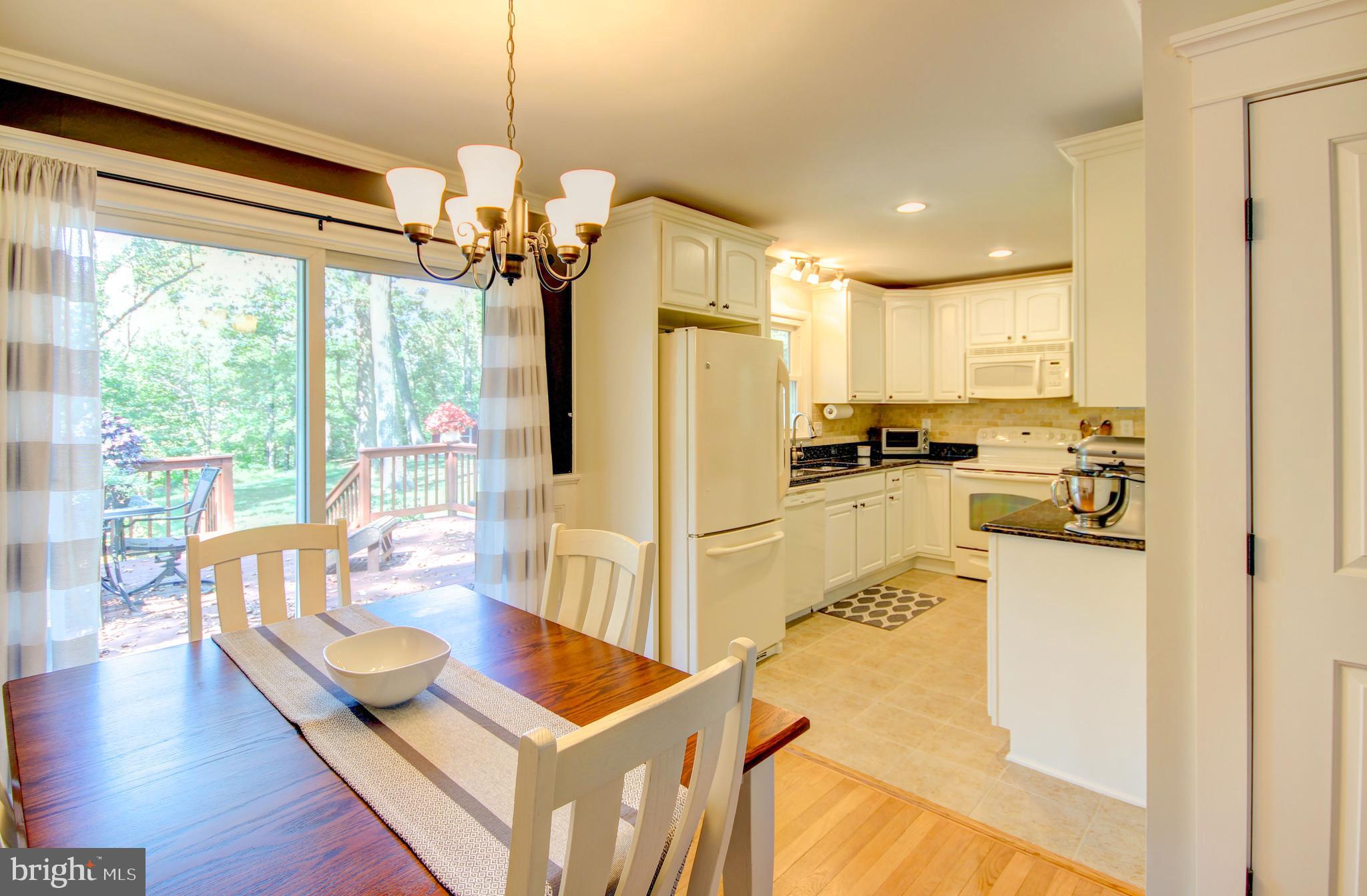 4934 Fleming Road Mount Airy, MD 21771 - Photo 7 of 42 Dining room, kitchen w/sliders to deck