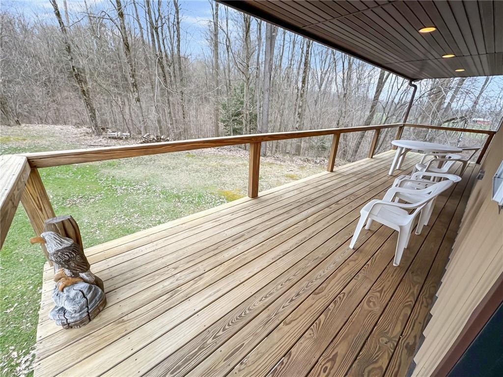22441 Rockdale Road Cambridge Springs, PA 16403 - Photo 16 of 22 a view of a balcony with wooden floor