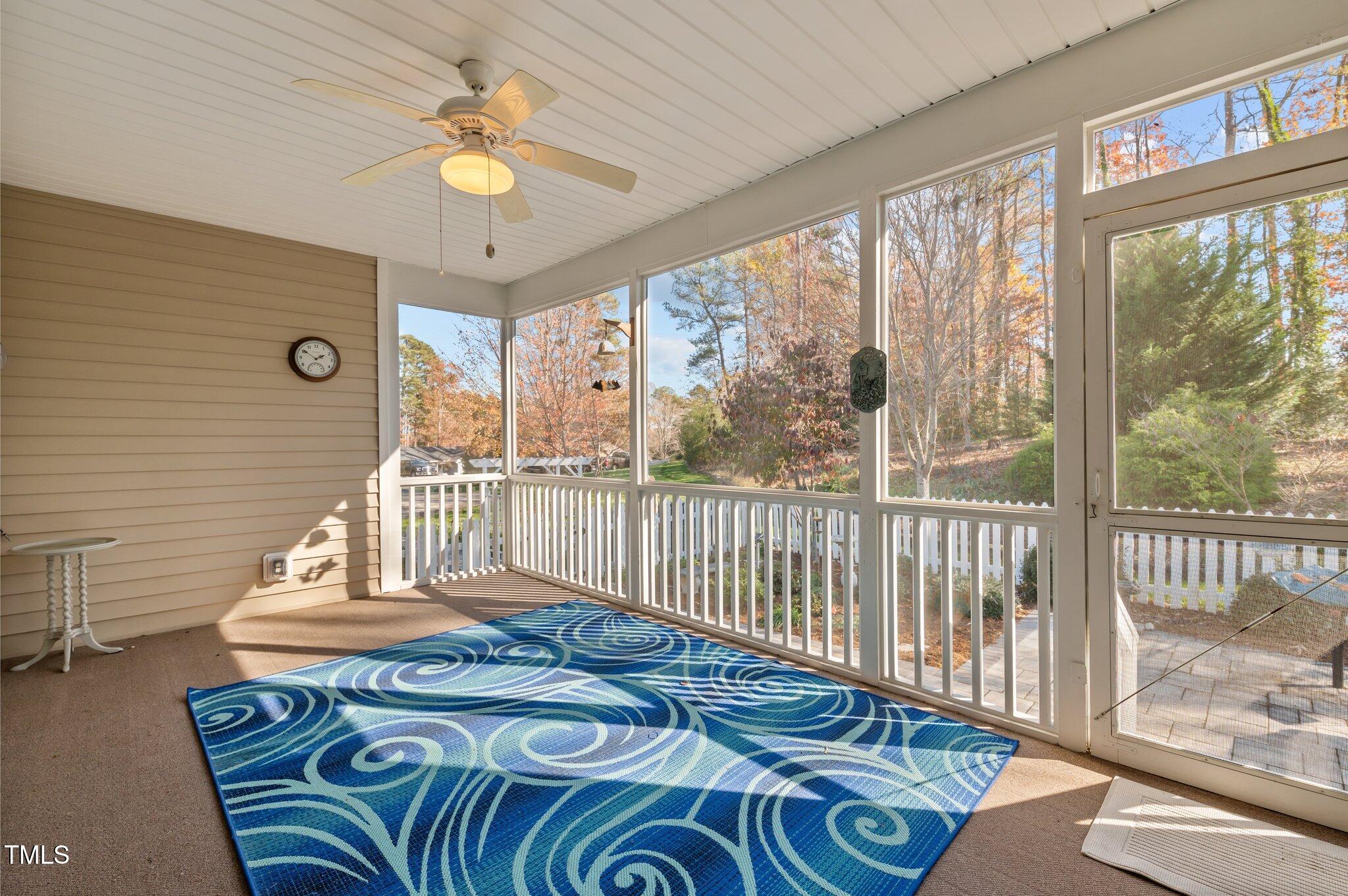 5012 Old Elizabeth Road Raleigh, NC 27616 - Photo 15 of 36 Large Screened porch opens to courtyard
