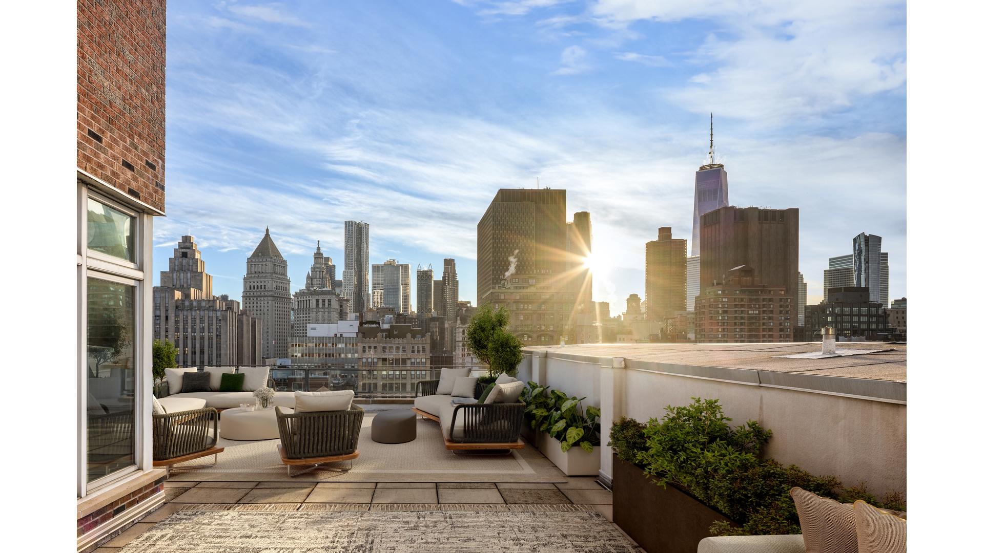 129 Lafayette Street, Unit PHA Manhattan, NY 10013 - Photo 14 of 26 a view of a city from a living room