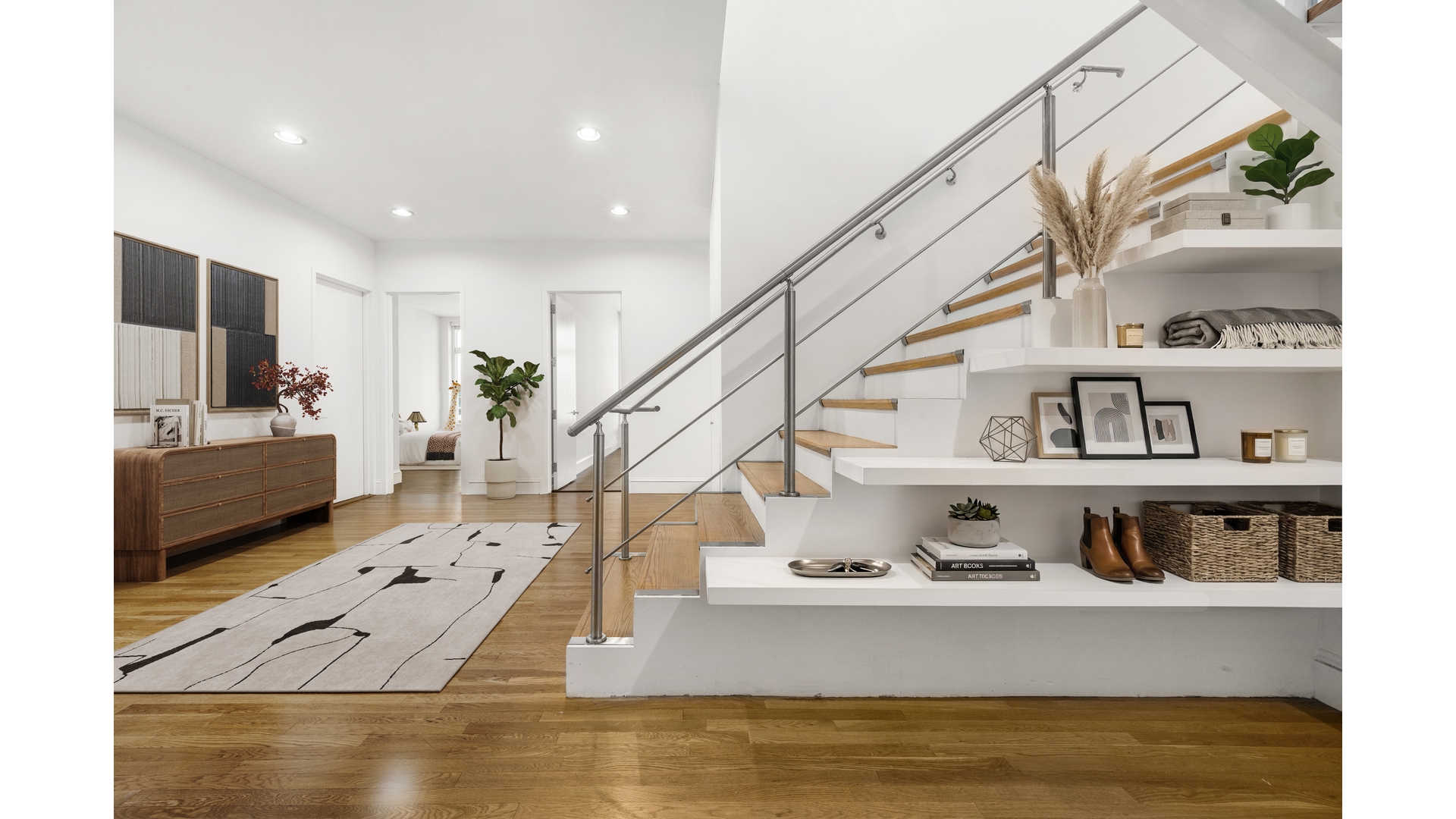 129 Lafayette Street, Unit PHA Manhattan, NY 10013 - Photo 24 of 26 a view of living room with furniture and flat screen tv