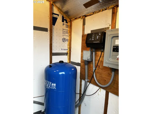 a view of a yard with trees