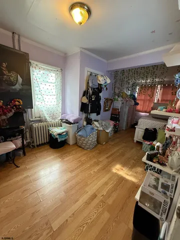 a room with furniture and a window