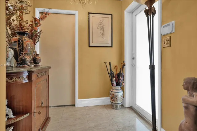 a view of a hallway with interior of the house