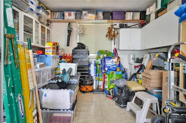 a view of storage and utility room