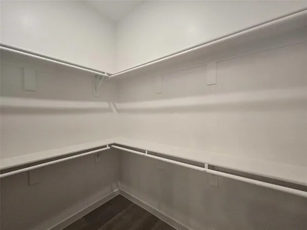 a close up view of racks on the wall