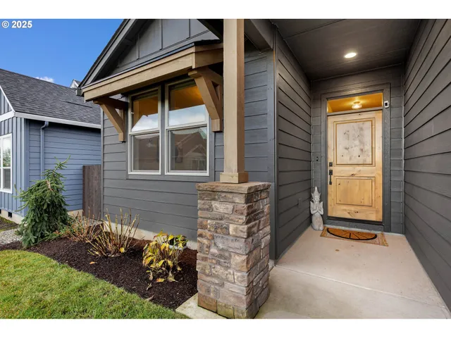 a view of outdoor space and front view of a house
