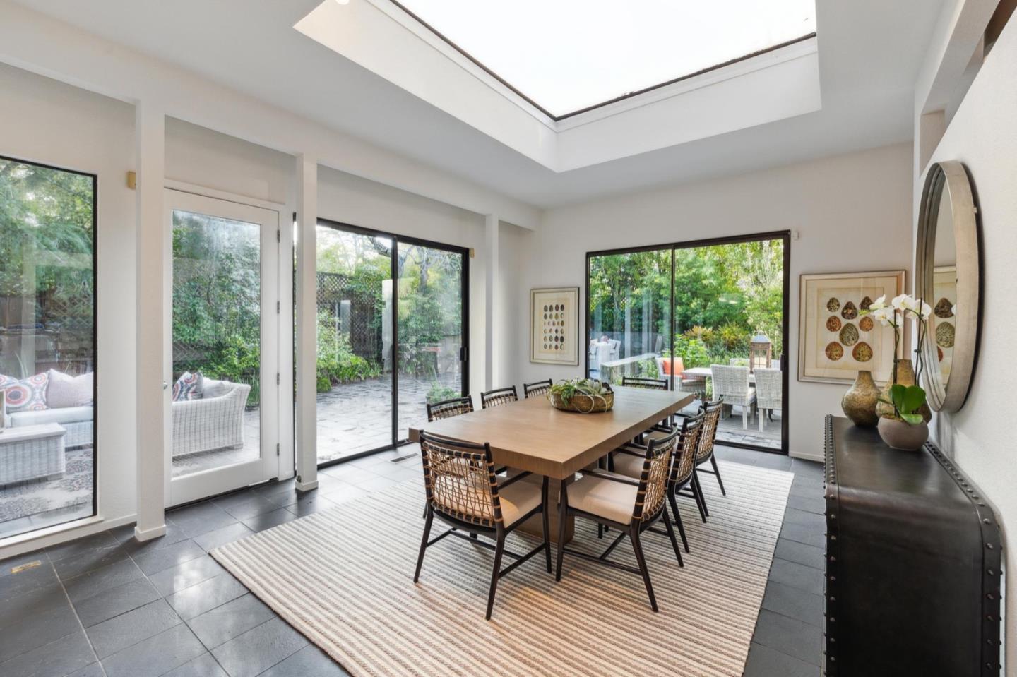 1732 Middlefield Road Palo Alto, CA 94301 - Photo 11 of 42 a dining room with furniture window outside view and wooden floor