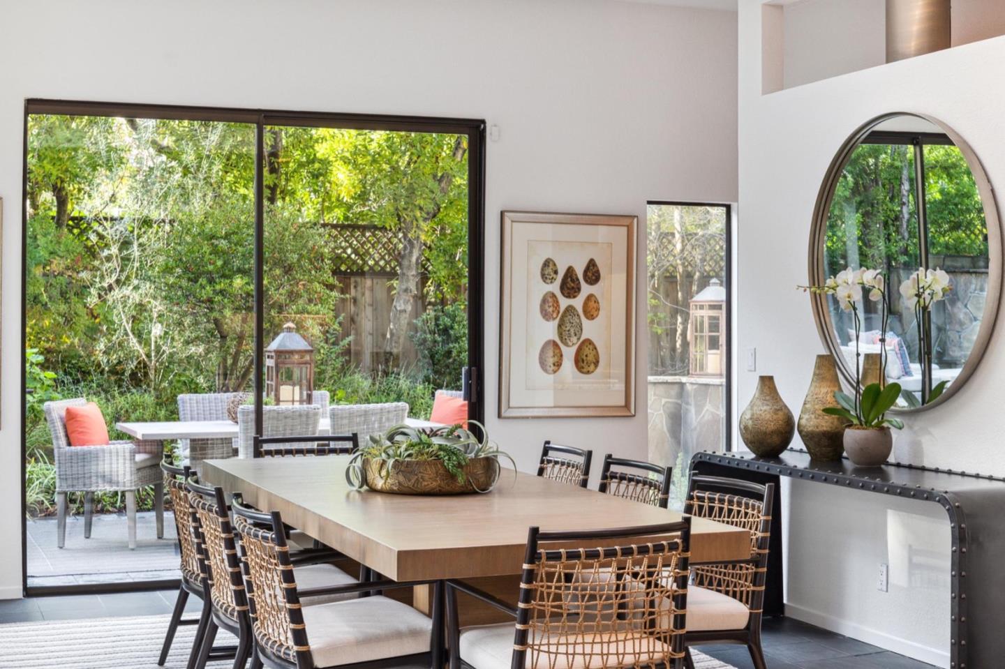 1732 Middlefield Road Palo Alto, CA 94301 - Photo 12 of 42 a view of a dining room with furniture window and outside view