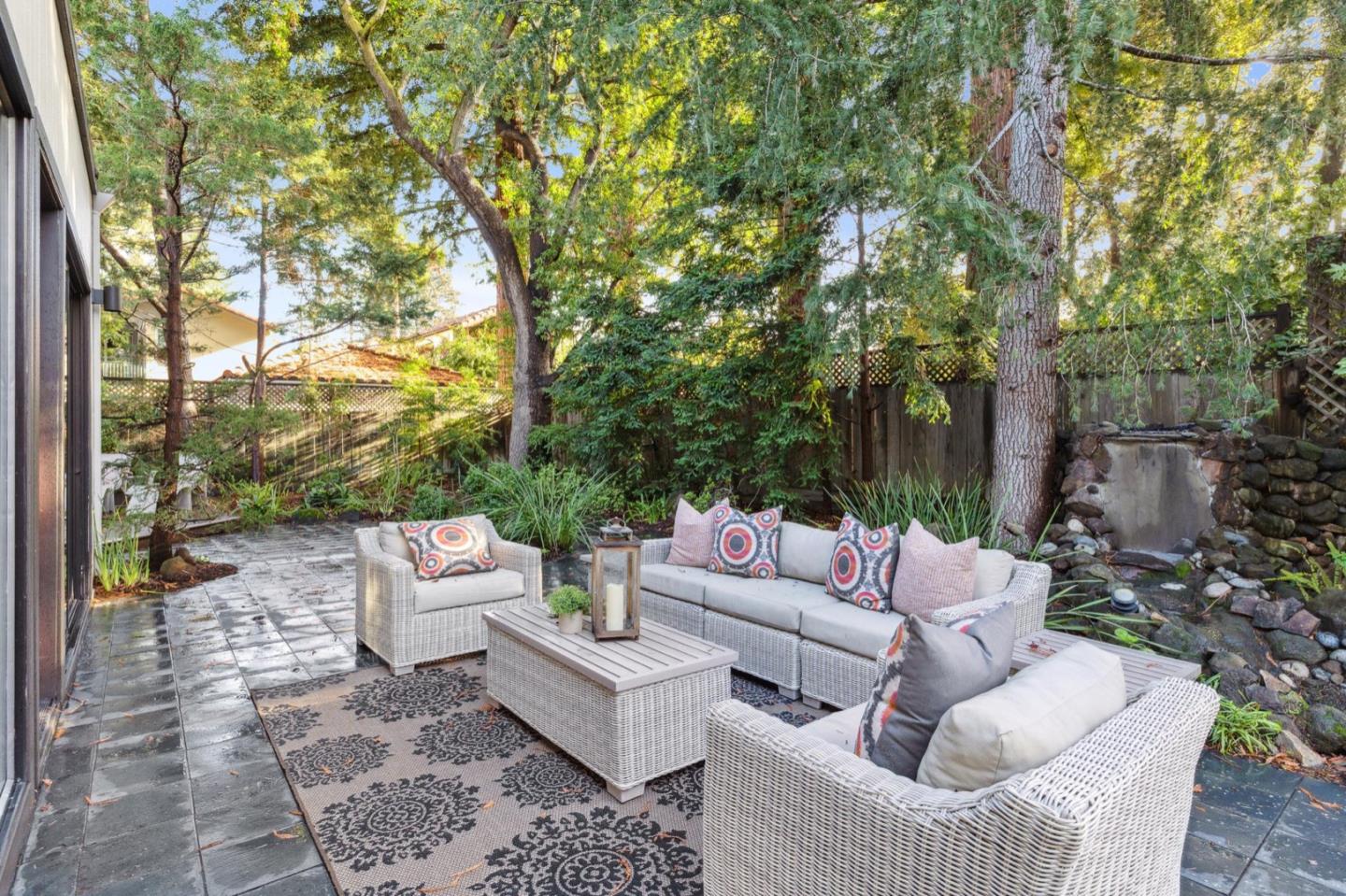 1732 Middlefield Road Palo Alto, CA 94301 - Photo 22 of 42 a outdoor living space with patio furniture and a potted plant