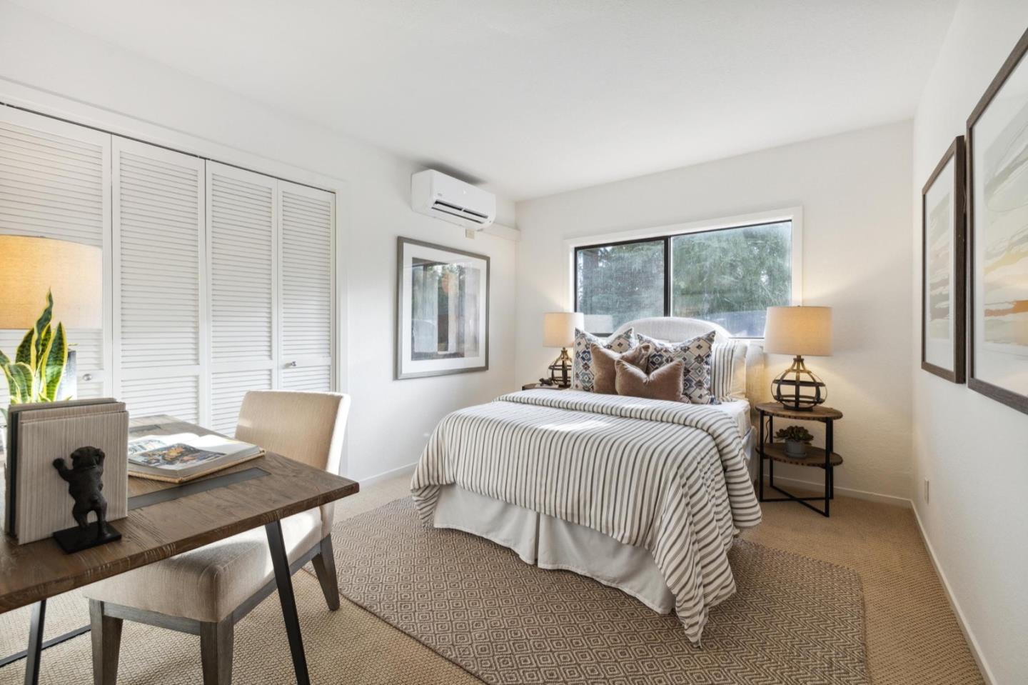 1732 Middlefield Road Palo Alto, CA 94301 - Photo 35 of 42 a bedroom with a bed and a table