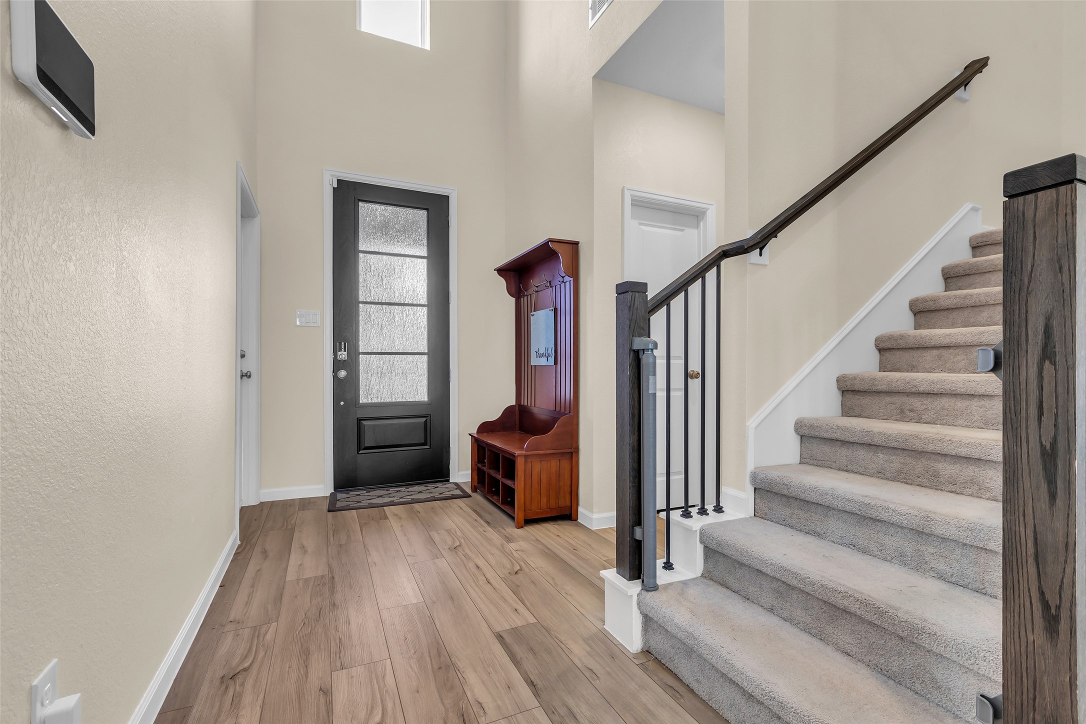 9502 Marble Park Lane Baytown, TX 77521 - Photo 13 of 40 a view of entryway and hall with wooden floor