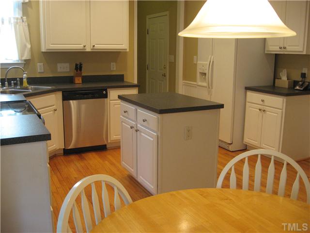 The hardwood floors have just been refinished.