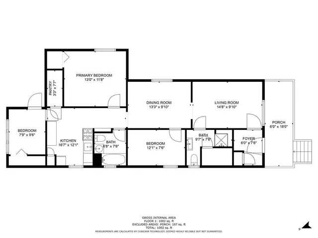 a view of a house with wooden deck