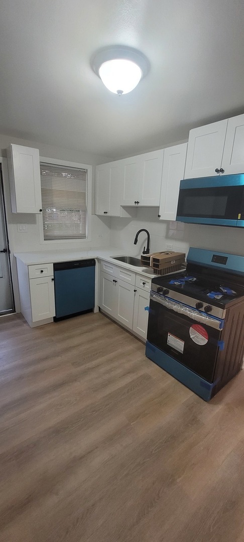 6046 West Giddings Street Chicago, IL 60630 - Photo 44 of 46 a kitchen with stainless steel appliances granite countertop a stove and a sink