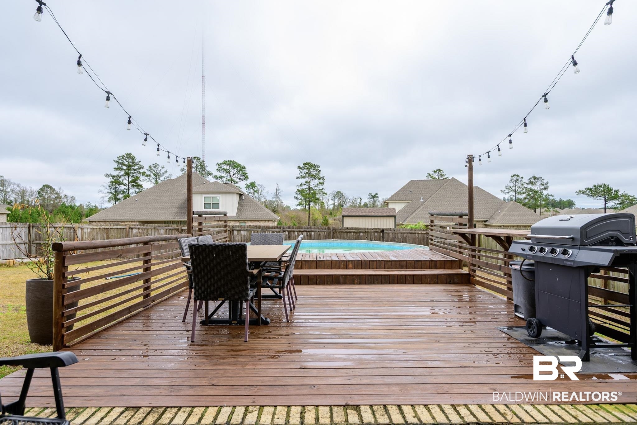 31751 Kestrel Loop Daphne, AL 36527 - Photo 21 of 21 Deck featuring area for grilling, outdoor dining space, and a fenced backyard