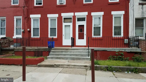 a front view of a building